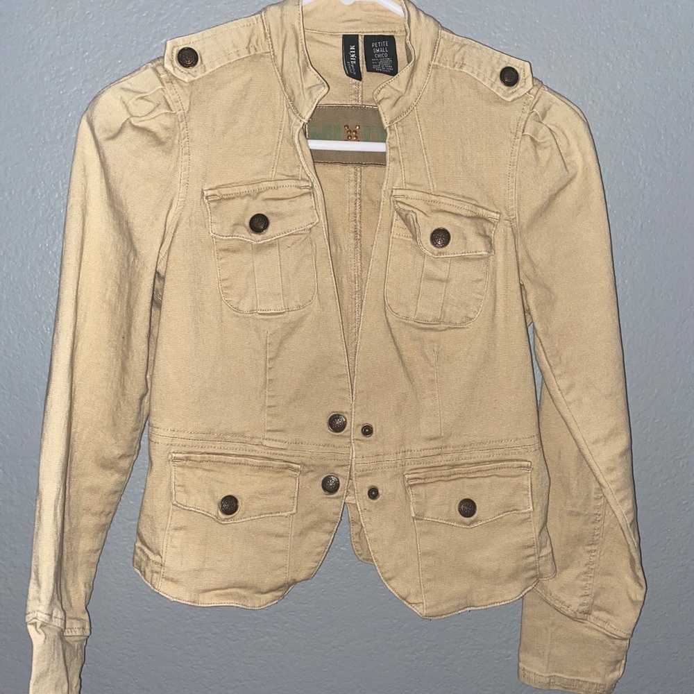 Women’s small tan bomber jacket
